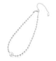 Collana Lelune Donna LELUNE GLAMOUR in Argento Perla LGNK394 - LGNK394